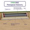 Гринлос Пожарный резервуар 90-3000 стеклопластиковый