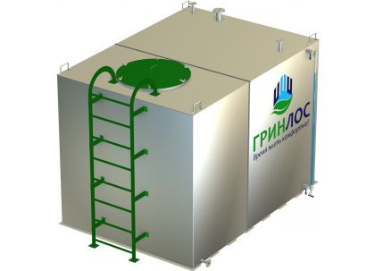 Гринлос Емкость стальная 20 м3 прямоугольная